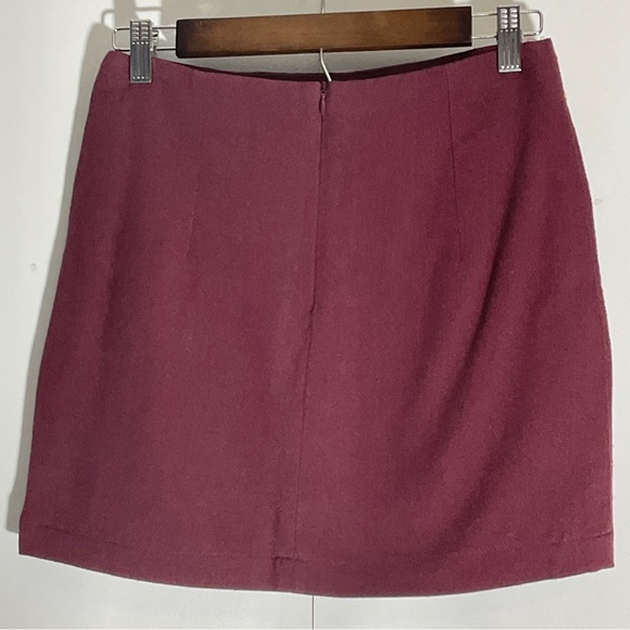 Altar’d State Burgundy Floral Embroidered Mini Multi-Color Back Zipper Size XS. - Picture 13 of 14